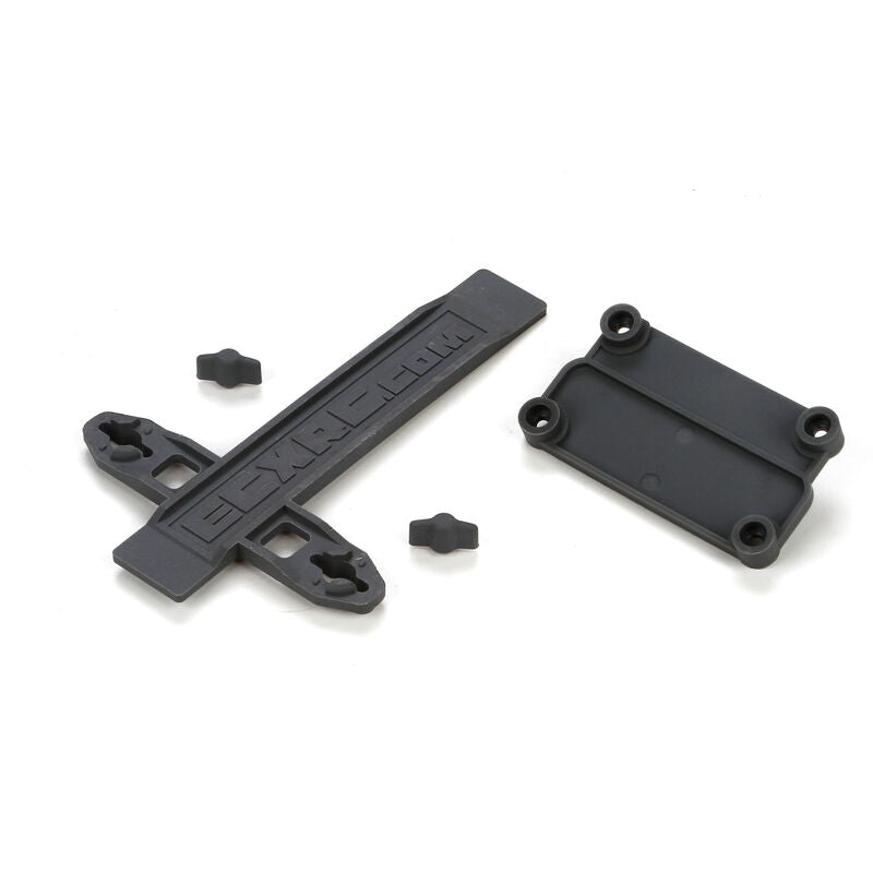 ECX Battery Strap, ESC Plate: 1/10 2WD Ruckus, Torment