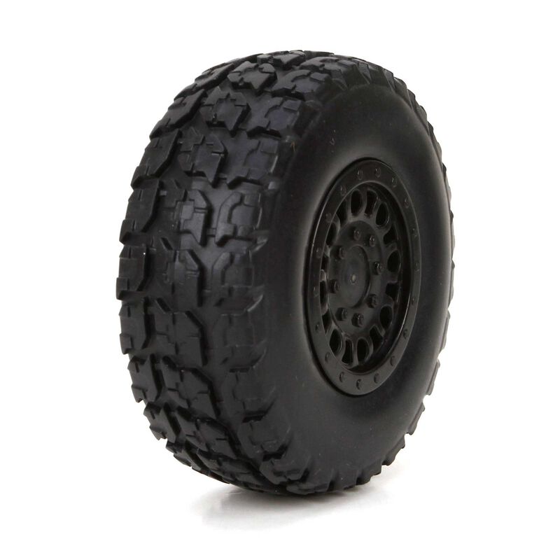 ECX FF/RR Premount Tire: 1/18 4WD T