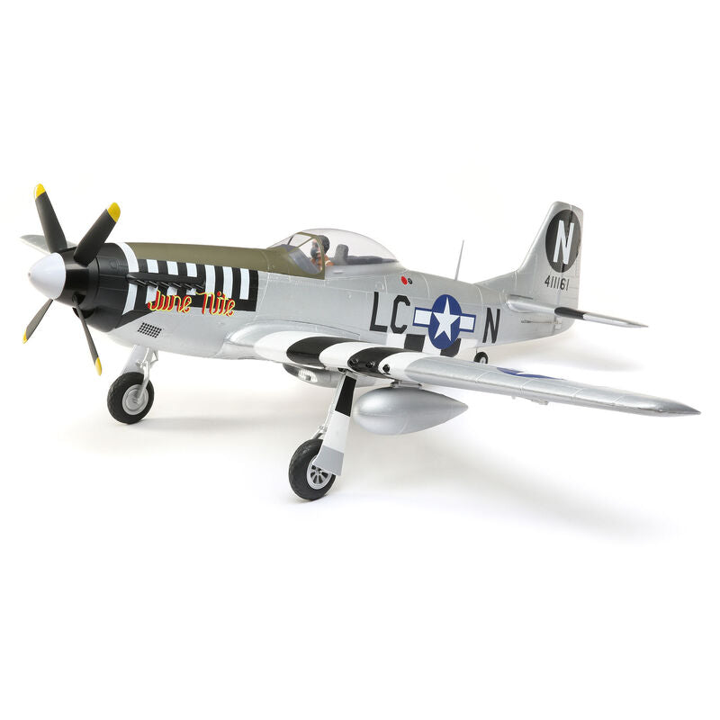 E-flite P-51D Mustang 1.2m Bind-N-Fly Basic Electric Airplane w/AS3X & SAFE Technology