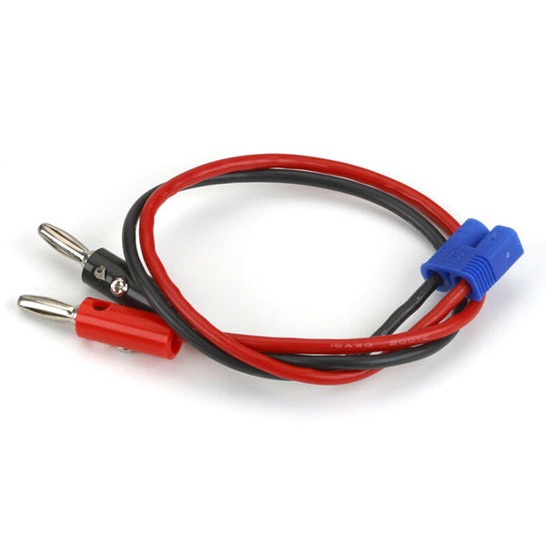 E-flite EC3 Device Charge Lead w/12" Wire & Jacks, 16GA Default Title