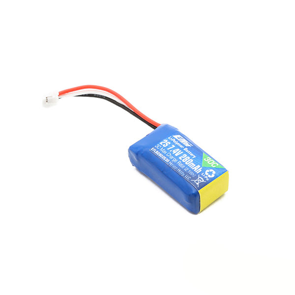E-flite 2S LiPo Battery 30C (7.4V/280mAh) w/UMX Connector Default Title