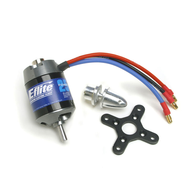 E-flite Power 25 Brushless Outrunner Motor, 870Kv: 3.5mm Bullet