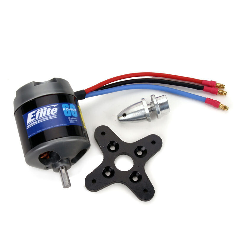 E-flite Power 60 Brushless Outrunner Motor, 400Kv: 3.5mm Bullet