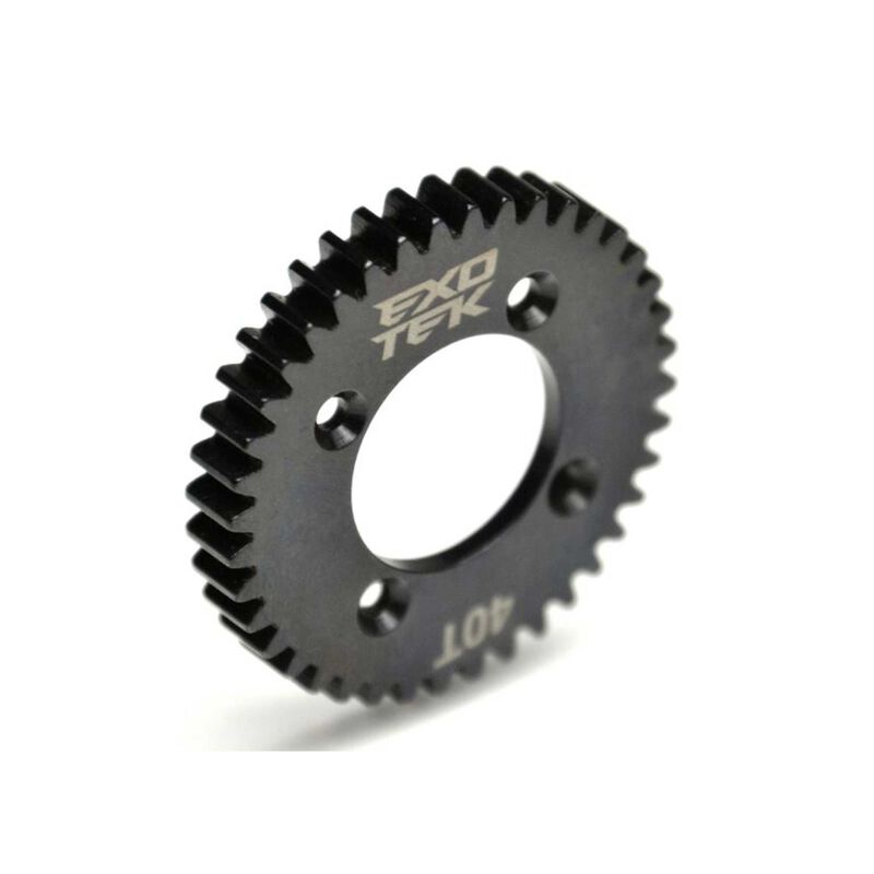 Exotek HD 40T Spur Gear, Hardened Steel: Tenacity, Lasernut