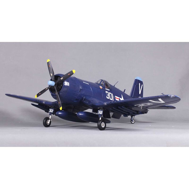 FMS F4U-4 Corsair Warbird Plug-N-Play Electric Airplane (1400mm) (Blue)