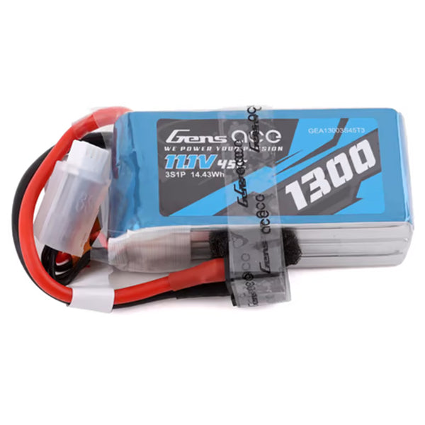 Gens Ace 3s LiPo Battery Pack 45C (11.1V/1300mAh) w/Universal Connector Default Title