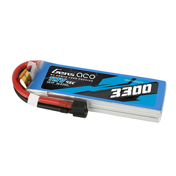 Gens Ace 4s LiPo Battery Pack 45C (14.8V/3300mAh) w/Universal Connector Default Title