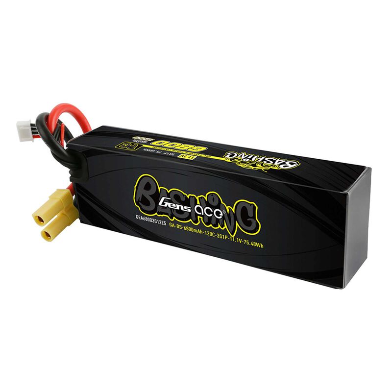 Gens Ace 3S Bashing Pro LiPo Battery Pack 120C (11.1V/6800mAh) w/EC5 Connector