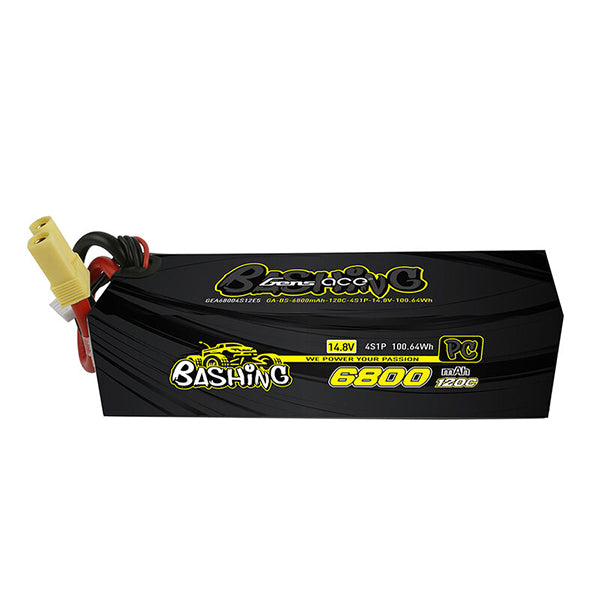 Gens Ace Bashing Pro 4s LiPo Battery Pack 120C (14.8V/6800mAh) w/EC5 Connector Default Title
