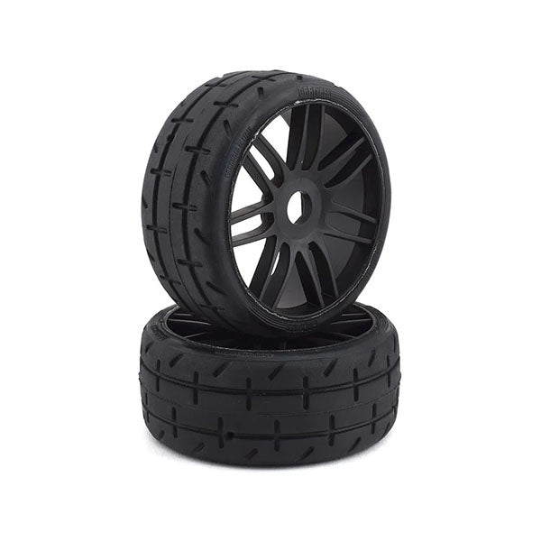 GRP GT - TO1 Revo Belted Pre-Mounted 1/8 Buggy Tires (Black) (2) (S1) w/17mm Hex