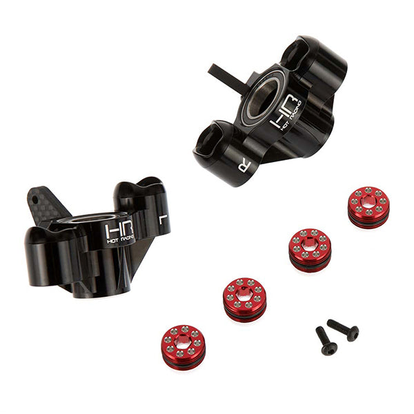 Hot Racing Kraton/Outcast Aluminum "HD Bearings" Axle Carriers (Black) Default Title