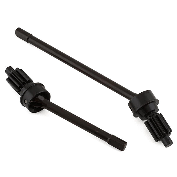 Hot Racing Traxxas TRX-4 S2 Spring Steel Solid Front CV Axle w/Gear (2)