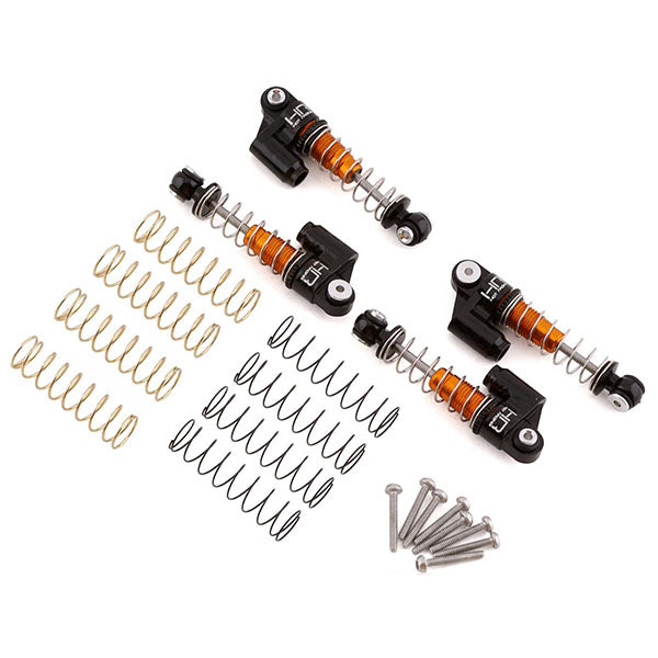 Hot Racing Axial SCX24 Aluminum Threaded Oil Emulsion Shocks (4)