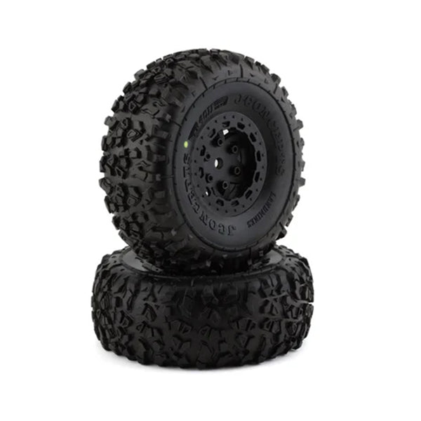 JConcepts Traxxas UDR Pre-Mounted Landmines Tires w/Tremor Wheels (Black) (2) (Yellow) w/17mm Hex Default Title