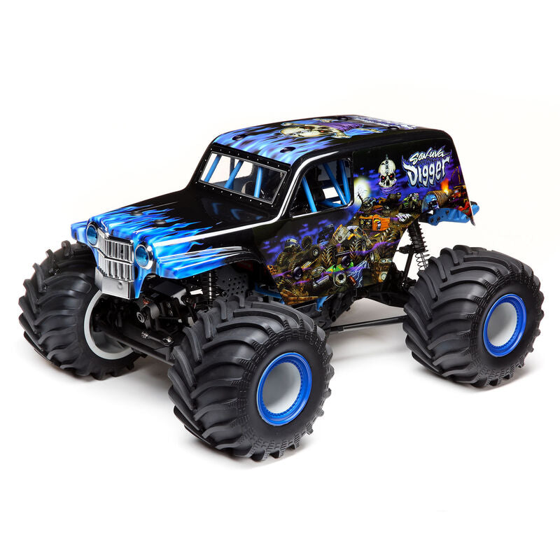 Losi LMT Grave Digger / Son Uva Digger RTR 1/10 4WD Solid Axle Monster Truck w/DX3 2.4GHz Radio