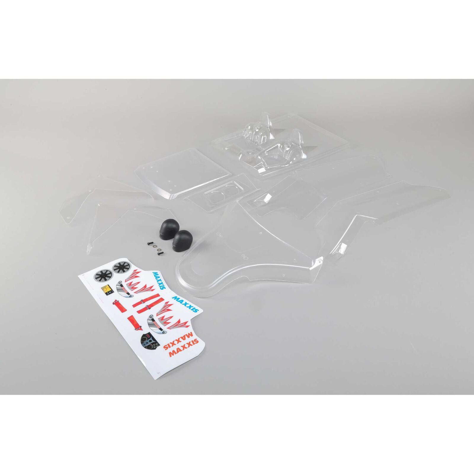 Losi 1/5 Clear Body Set with Sticker Sheet: DBXL-E