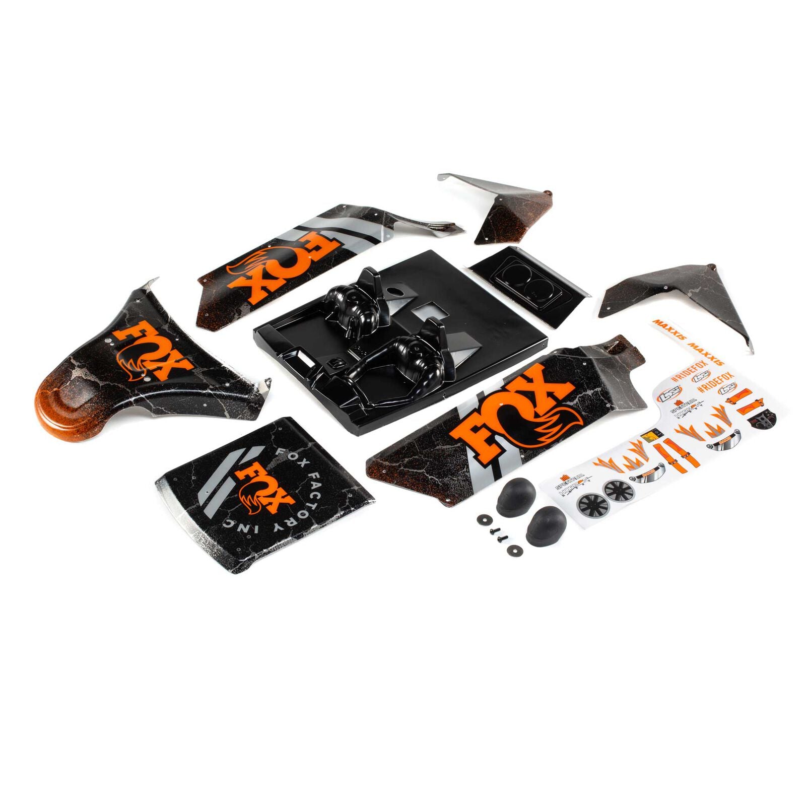 Losi Body Set, Screened Fox: DBXL-E 2.0