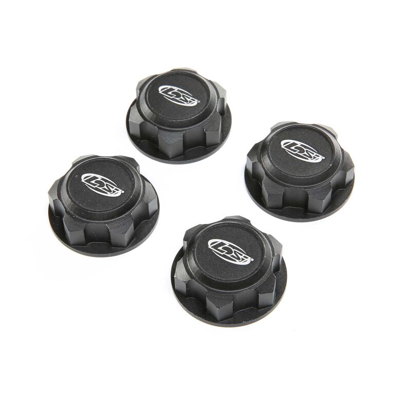 Losi DBXL-E 2.0 Captured Wheel Nut (Black) (4)