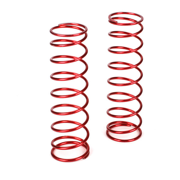 Losi Rear Shock Spring Set (Red - 9.3lb) (2) Default Title