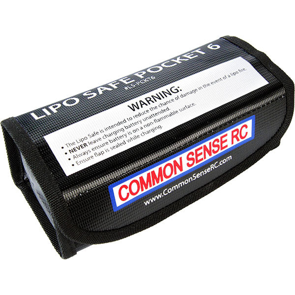 Common Sense RC Lipo Safe Pocket 6 Charging & Storage Bag Default Title