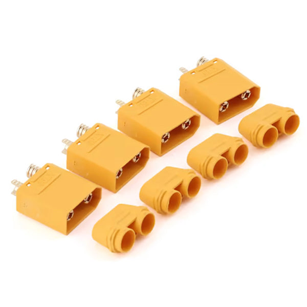 Maclan XT90 Connectors (4 Male) (Yellow) Default Title