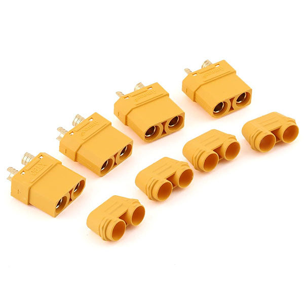 Maclan XT90 Connectors (4 Female) (Yellow) Default Title