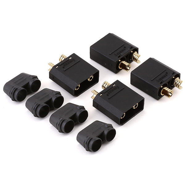 Maclan XT90 Connectors (4 Male) (Black) Default Title