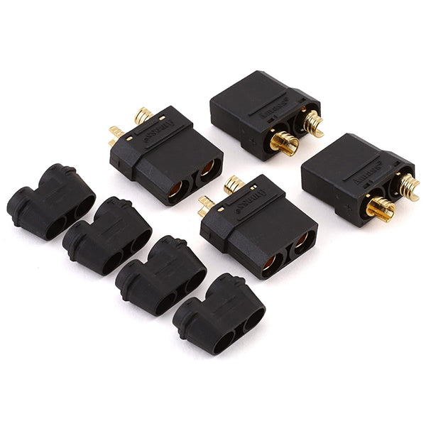 Maclan XT90 Connectors (4 Female) (Black)