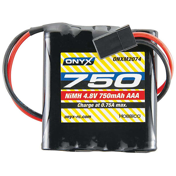 Onyx 4-Cell AAA Flat NiMH Receiver Battery (4.8V/750mAh) Default Title