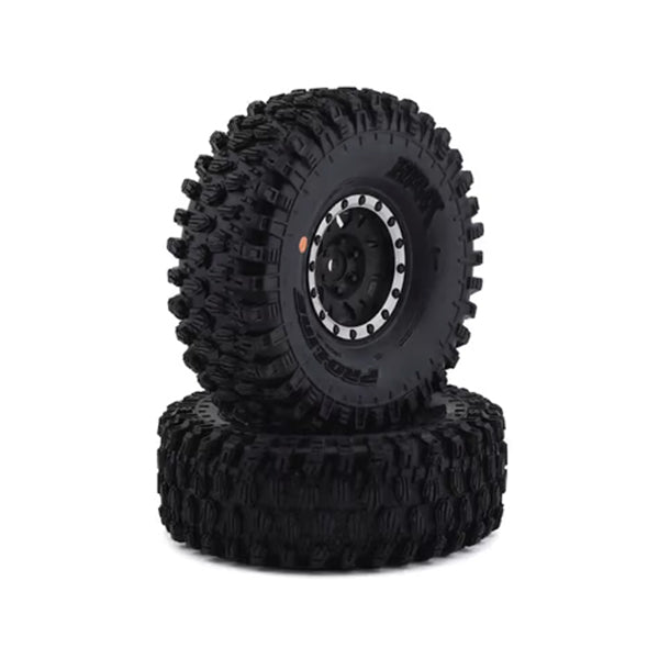 Pro-Line Hyrax 1.9" Tires w/Impulse Wheels (Black/Silver) (2) (G8) w/12mm Hex Default Title