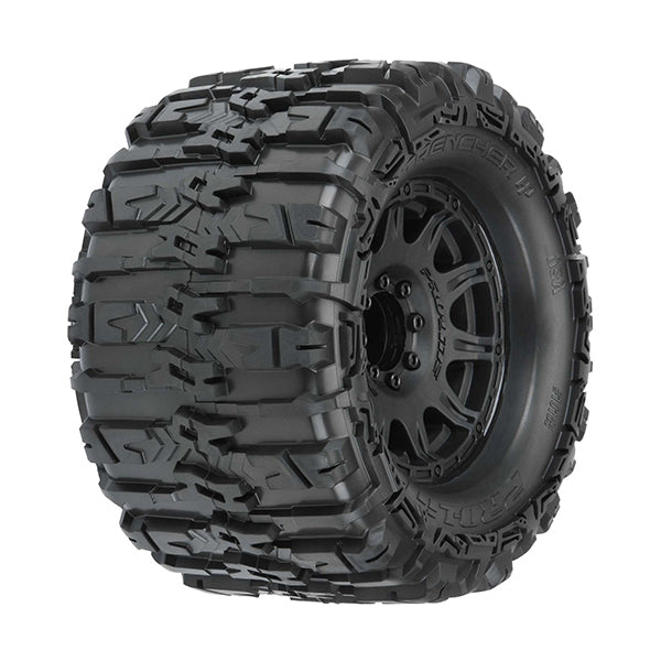 Pro-Line Trencher HP Belted 3.8" Pre-Mounted Truck Tires (2) (Black) (M2) w/Raid Wheels Default Title