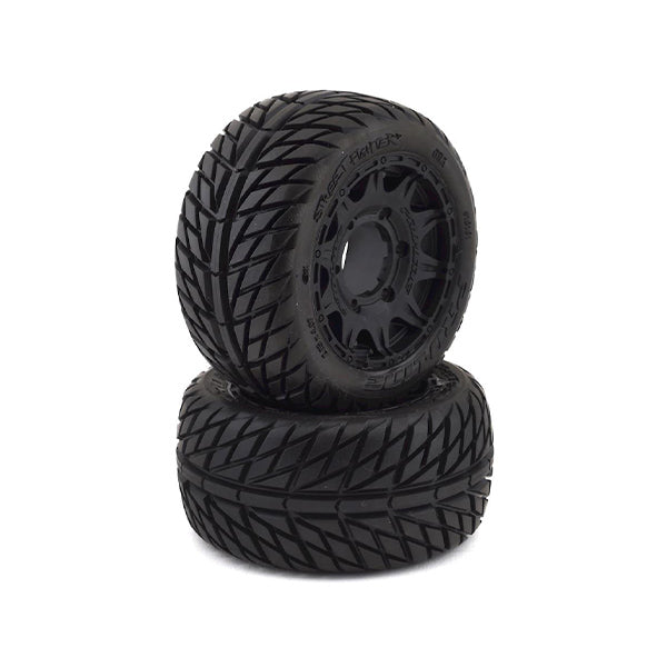 Pro-Line Street Fighter LP 2.8" Tires w/Raid Rear Wheels (2) (Black) (M2) w/12mm Removable Hex Default Title