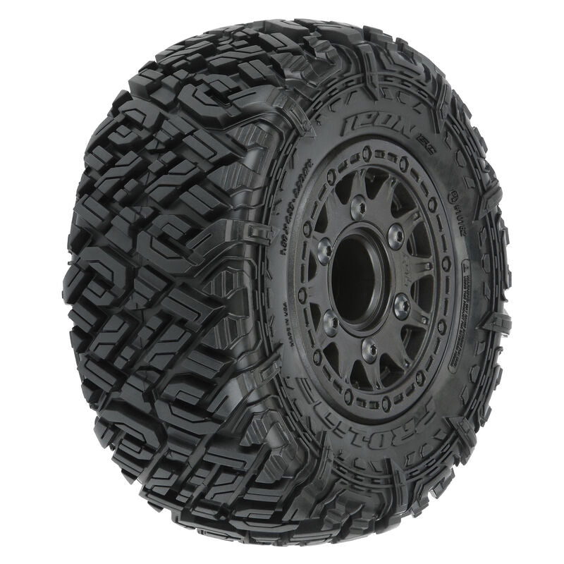 Pro-Line Icon SC Pre-Mounted Tires w/Raid Wheels (Black) (2) (M2) w/Removable 12mm Hex