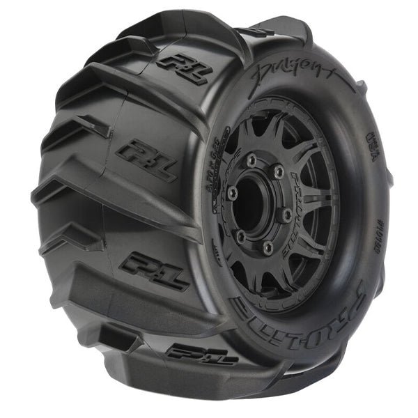 Pro-Line Dumont 2.8" Pre-Mounted Tires w/Raid Wheels (Black) (2) (Z3) w/Removable Hex Default Title