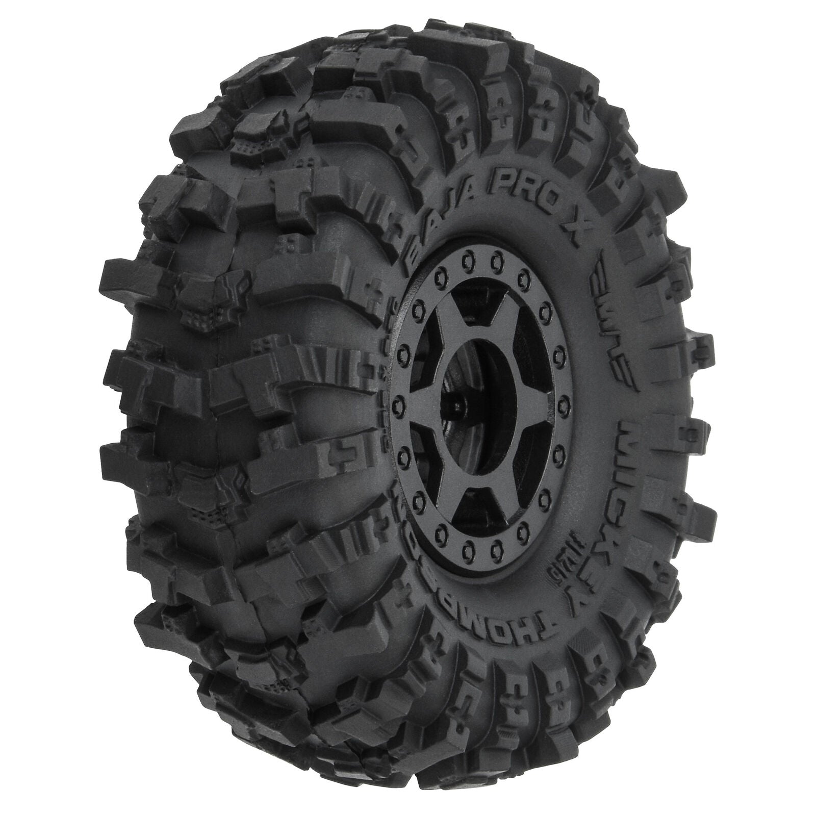 PROLINE 1/24 MT Baja Pro X F/R 1.0" Tires MTD 7mm Blk (4)