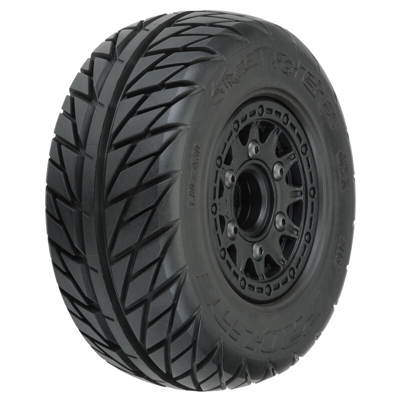 Pro-Line Street Fighter SC 2.2/3.0 Tires w/Raid Wheels (Black) (2) (M2) w/12mm Removable Hex