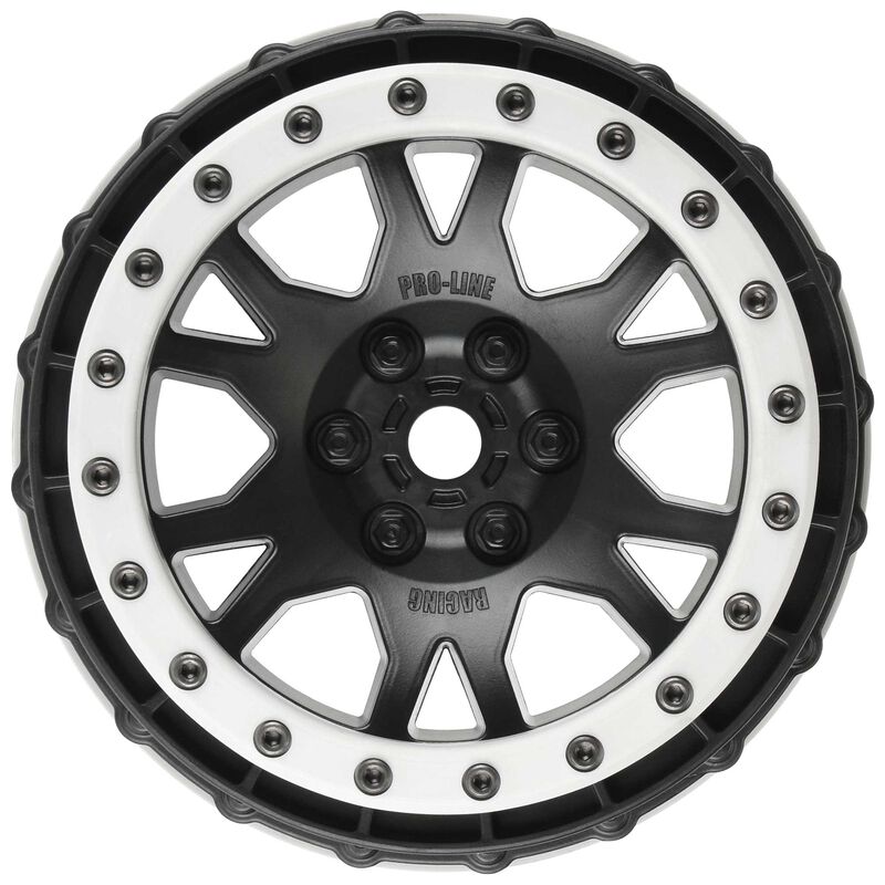 Pro-Line X-MAXX Impulse Pro-Loc Wheels (Black w/Stone Gray Rings) (2)