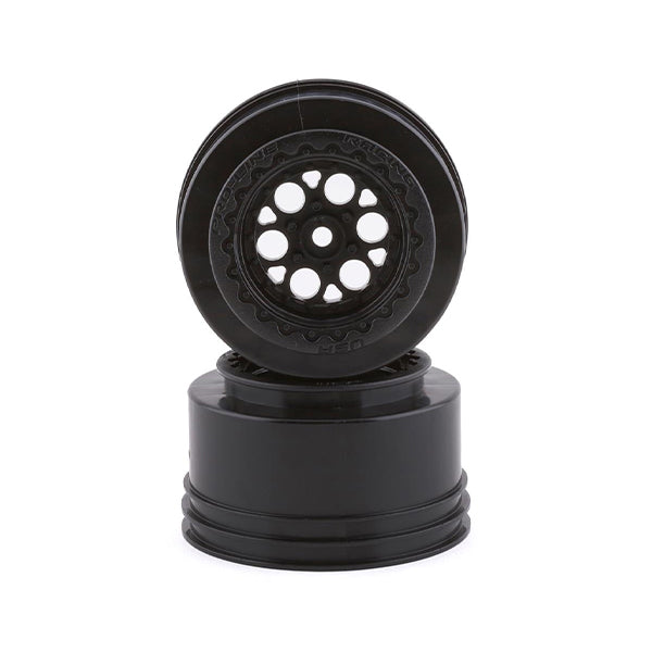 Pro-Line Showtime+ Wide Drag Spec Rear Drag Racing Wheels (2) w/12mm Hex (Black) Default Title