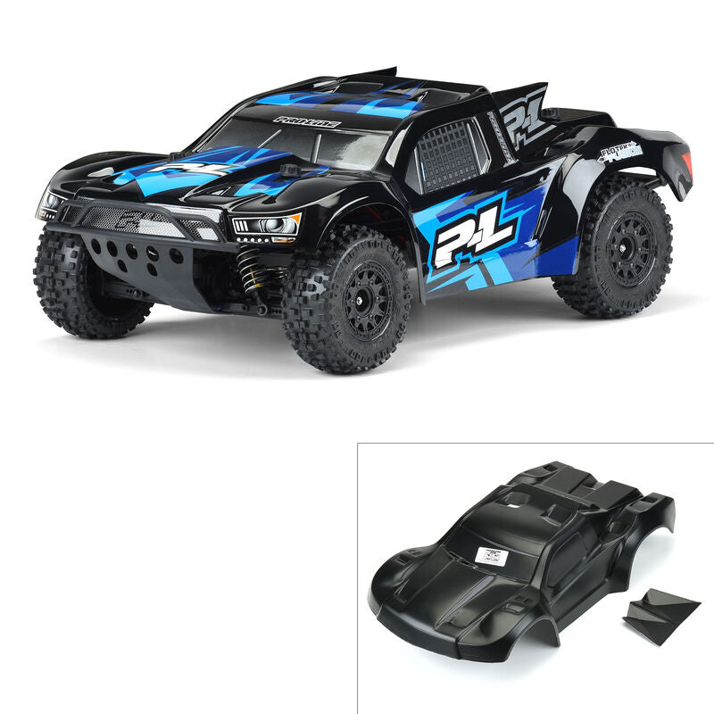 Pro-Line Flo-Tek Fusion Pre-Painted Pre-Cut Short Course Body (Black) (Slash, Slash 4x4, SC5M, 22SCT, PRO-Fusion SC 4x4)