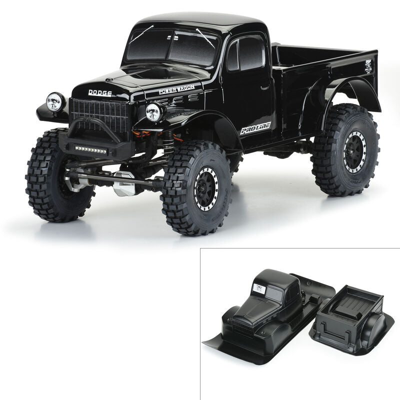 Pro-Line 1946 Dodge Power Wagon 12.3" Tough-Color Rock Crawler Body (Black)