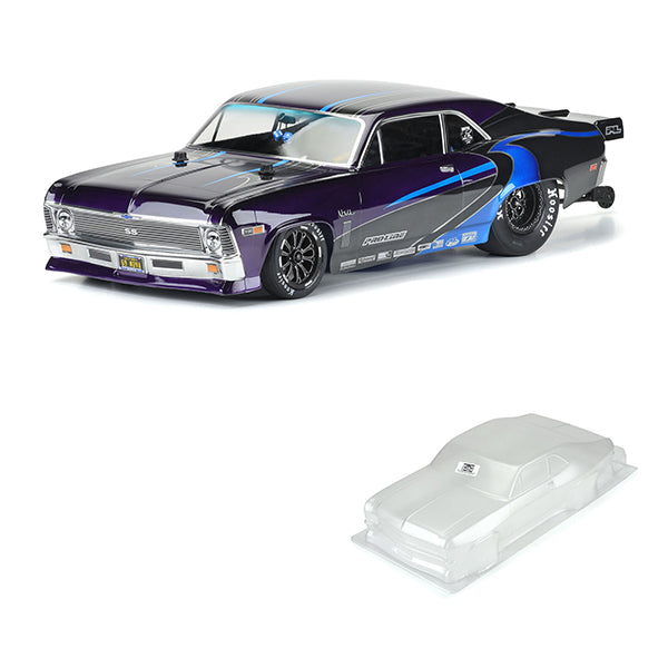 Pro-Line 1969 Chevrolet Nova Short Course No Prep Drag Racing Body (Clear) Default Title