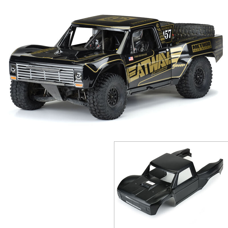 Pro-Line 1967 Ford F-100 Heatwave Edition Pre-Painted & Pre-Cut Body (Black) (Unlimited Desert Racer)