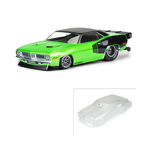 Pro-Line 1972 Plymouth Barracuda Short Course No Prep Drag Racing Body (Clear) Default Title