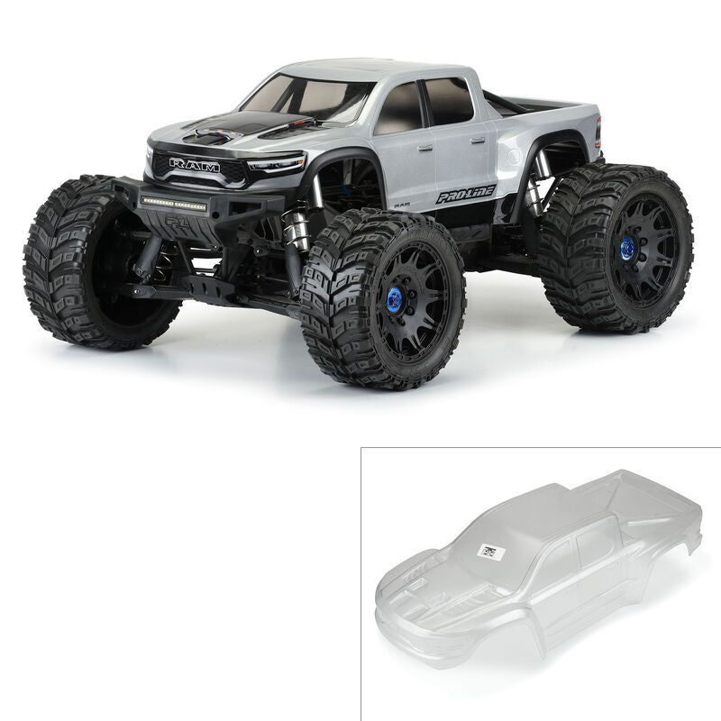 Pro-Line Ram 1500 TRX Pre-Cut Monster Truck Body (Clear) (X-Maxx)