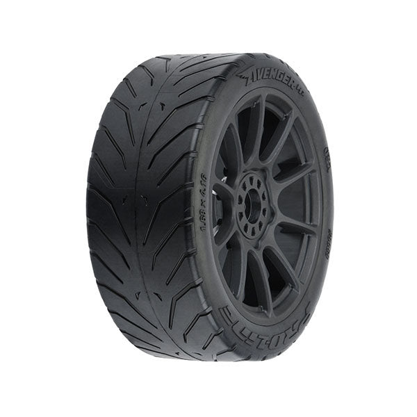 Pro-Line Avenger HP Belted Pre-Mounted 1/8 Buggy Tires (2) (Black) (S3) w/Mach 10 Wheel Default Title