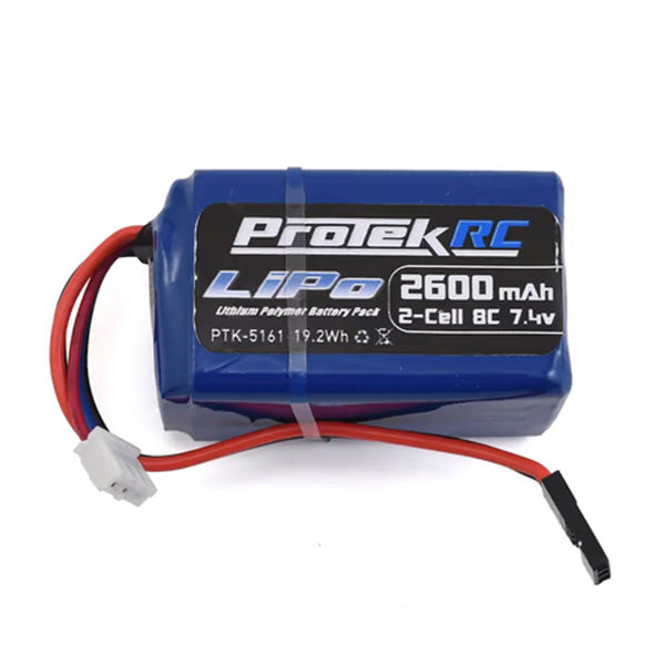 ProTek RC LiPo Kyosho & Tekno Hump Receiver Battery Pack (7.4V/2600mAh) (w/Balancer Plug) Default Title