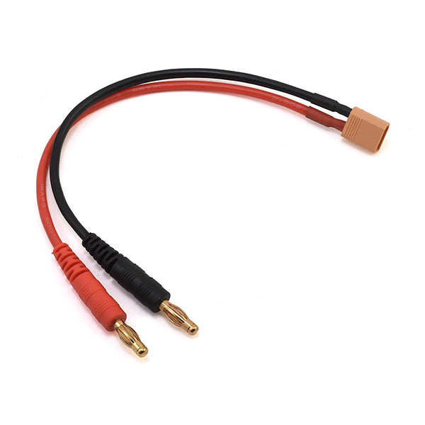 ProTek RC XT30 Charge Lead (Male XT30 to 4mm Banana Plugs) (6" / 15.24cm) Default Title