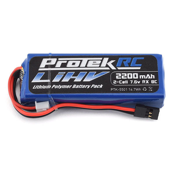 ProTek RC HV LiPo Receiver Battery Pack (Mugen/AE/8ight-X) (7.6V/2200mAh) (w/Balance Plug) Default Title
