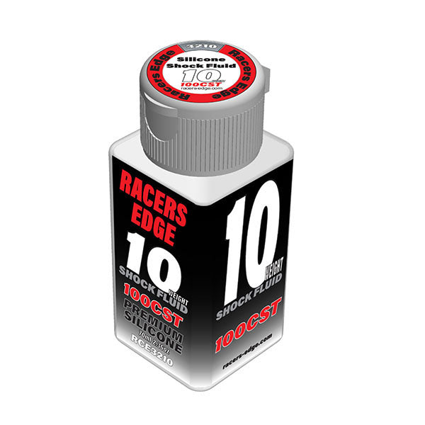 Racers Edge 10 Weight, 100cSt, 70ml 2.36oz Pure Silicone Shock Oil Default Title
