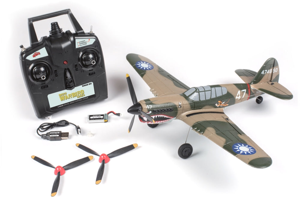 Rage RC Curtiss P-40 Warhawk Micro RTF Airplane